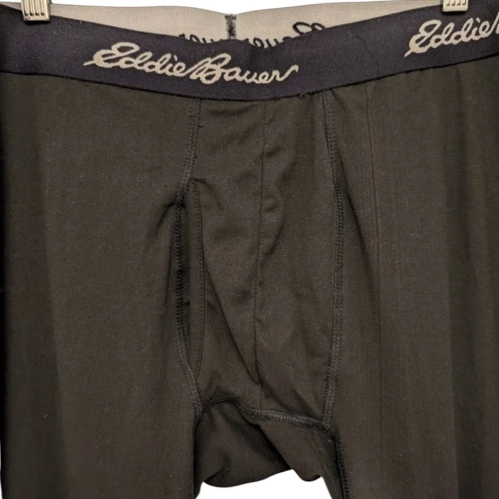EDDIE BAUER Base Layer Tights Black Midweight Running Leggings XL